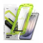 Set 2 folii sticla securizata Ringke Easy Slide, Kit montare inclus, compatibile cu Samsung Galaxy S26, Transparent 3 - lerato.ro