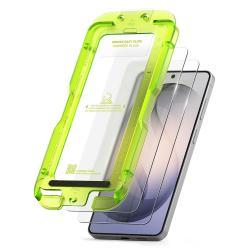 Set 2 folii sticla securizata Ringke Easy Slide, Kit montare inclus, compatibile cu Samsung Galaxy S26, Transparent