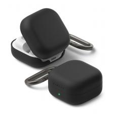 Carcasa Ringke Silicone compatibila cu Samsung Galaxy Buds 4 / 4 Pro, Negru