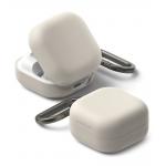 Carcasa Ringke Silicone compatibila cu Samsung Galaxy Buds 4 / 4 Pro, Stone 2 - lerato.ro
