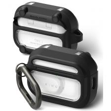 Carcasa Ringke UX Magnetic compatibila cu Apple AirPods Pro 3, Negru / Transparent