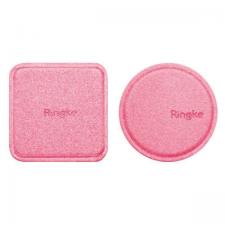 Kit placi magnetice universale Ringke pentru suport magnetic, Pad adeziv, 2 bucati, Roz