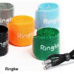 Set 50 organizatoare cabluri Ringke Magic Cable Tie, Velcro, 5 culori, Multicolor 3 - lerato.ro