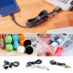 Set 50 organizatoare cabluri Ringke Magic Cable Tie, Velcro, 5 culori, Multicolor 6 - lerato.ro