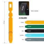 Set 50 organizatoare cabluri Ringke Magic Cable Tie, Velcro, 5 culori, Multicolor 7 - lerato.ro