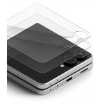 Set 2 folii sticla securizata Ringke Cover Display Pro, Kit montare inclus, compatibile cu Samsung Galaxy Z Flip 8, Transparent 3 - lerato.ro