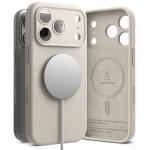 Husa Ringke Silicone cu MagSafe compatibila cu iPhone 18 Pro / 17 Pro, Stone 4 - lerato.ro