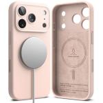 Husa Ringke Silicone cu MagSafe compatibila cu iPhone 18 Pro / 17 Pro, Roz 3 - lerato.ro