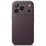 Husa Ringke Silicone cu MagSafe compatibila cu iPhone 18 Pro / 17 Pro, Burgundy 2 - lerato.ro