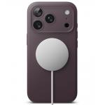 Husa Ringke Silicone cu MagSafe compatibila cu iPhone 18 Pro / 17 Pro, Burgundy 5 - lerato.ro