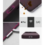 Husa Ringke Silicone cu MagSafe compatibila cu iPhone 18 Pro / 17 Pro, Burgundy 9 - lerato.ro