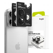 Folii iPhone 18 Pro, Set 2 folii protectie sticla securizata Ringke Camera Frame Protector compatibile cu iPhone 18 Pro Max / 18 Pro, Negru, lerato.ro