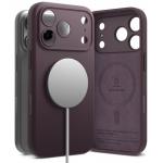 Husa Ringke Silicone cu MagSafe compatibila cu iPhone 18 Pro Max / 17 Pro Max, Burgundy 4 - lerato.ro