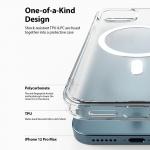 Carcasa Ringke Fusion Magnetic MagSafe compatibila cu iPhone 12 Pro Max Matte Clear 8 - lerato.ro