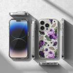 Carcasa Ringke Fusion compatibila cu iPhone 14 Pro Max Purple Rose 3 - lerato.ro