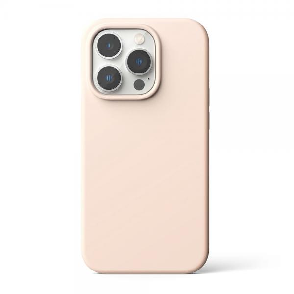 Carcasa Ringke Silicone compatibila cu iPhone 14 Pro Pink 1 - lerato.ro