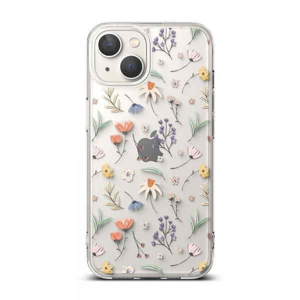Carcasa Ringke Fusion compatibila cu iPhone 14 Dry Flowers 1 - lerato.ro
