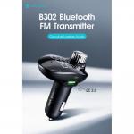 Incarcator Auto Rock B302 Bluetooth cu functie de Modulator FM Black
