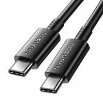 Cablu pentru incarcare si transfer date Rocoren, Fast Charging, 2x USB-C, 100W, 1m, Negru 3 - lerato.ro