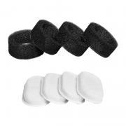 Set 4 filtre de schimb pentru fantanile  Oneisall Rojeco de 3.2L / 2L, Alb / Negru