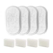 Set 4 filtre de schimb pentru fantana de apa Rojeco 2L, Alb