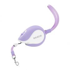 Lesa retractabila Rojeco Mini Pet, Lungime 3 metri, Violet