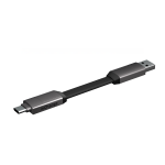 Cablu pentru incarcare si transfer de date Rolling Square inCharge 6, USB-C/USB-A la USB-C/Lightning/Micro-USB, 15W, 480Mbps, 6cm, Gri 3 - lerato.ro