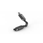 Cablu pentru incarcare si transfer de date Rolling Square inCharge 6, USB-C/USB-A la USB-C/Lightning/Micro-USB, 15W, 480Mbps, 6cm, Gri 5 - lerato.ro