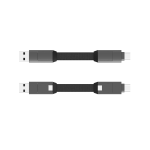 Cablu pentru incarcare si transfer de date Rolling Square inCharge 6, USB-C/USB-A la USB-C/Lightning/Micro-USB, 15W, 480Mbps, 6cm, Gri 7 - lerato.ro