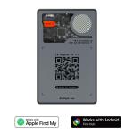 Dispozitiv anti pierdere tip card Rolling Square AirCard Pro Dual, Bluetooth, Baterie 220mAh reincarcabila, Compatibil cu Apple Find My / Android Find Hub, Gri 4 - lerato.ro