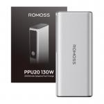 Baterie externa portabila Romoss PPU20, 20000 mAh, 130W, USB/USB-C, Argintiu 3 - lerato.ro