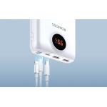 Baterie externa portabila Romoss SW20PF, 20000 mAh, afisaj digital, 22.5W, QC, USB si USB-C, Alb 4 - lerato.ro