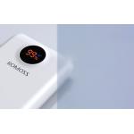 Baterie externa portabila Romoss SW20PF, 20000 mAh, afisaj digital, 22.5W, QC, USB si USB-C, Alb 3 - lerato.ro
