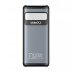 Baterie externa portabila Romoss PMT30, 30000 mAh, 30W, USB/USB-C, Black 2 - lerato.ro