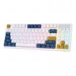 Tastatura wireless mecanica Royal Kludge RK89 RGB, Switch-uri Lemon, Bluetooth, Alb 3 - lerato.ro