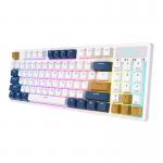 Tastatura wireless mecanica Royal Kludge RK89 RGB, Switch-uri Lemon, Bluetooth, Alb 7 - lerato.ro