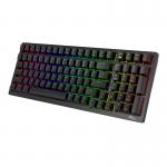Tastatura wireless mecanica Royal Kludge RK98, RGB, Switch-uri Red, Bluetooth, Negru 3 - lerato.ro