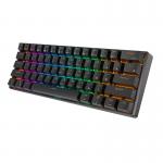 Tastatura wireless mecanica Royal Kludge RK61, RGB, Switch-uri Rosu, Bluetooth, Negru 3 - lerato.ro