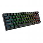 Tastatura wireless mecanica Royal Kludge RK61, RGB, Switch-uri Rosu, Bluetooth, Negru 4 - lerato.ro