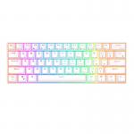 Tastatura wireless mecanica Royal Kludge RK61, RGB, Switch-uri Rosu, Bluetooth, Alb 2 - lerato.ro