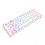 Tastatura wireless mecanica Royal Kludge RK61, RGB, Switch-uri Rosu, Bluetooth, Alb 5 - lerato.ro