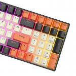 Tastatura wireless mecanica Royal Kludge RK100, RGB, Switch-uri Maro, Bluetooth, Negru/Portocaliu 4 - lerato.ro
