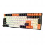 Tastatura wireless mecanica Royal Kludge RK100, RGB, Switch-uri Maro, Bluetooth, Negru/Portocaliu 7 - lerato.ro
