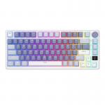 Tastatura wireless mecanica Royal Kludge RKM75 , RGB, Switch-uri Argintiu, Bluetooth, Albastru 2 - lerato.ro