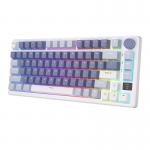 Tastatura wireless mecanica Royal Kludge RKM75 , RGB, Switch-uri Argintiu, Bluetooth, Albastru 4 - lerato.ro