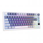 Tastatura wireless mecanica Royal Kludge RKM75 , RGB, Switch-uri Argintiu, Bluetooth, Albastru 5 - lerato.ro