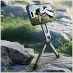 Suport telefon SODI ST05, Compatibil MagSafe, Pliabil, Functie de trepied, Gri 3 - lerato.ro