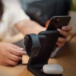 Statie de incarcare 3 in 1 STM ChargeTree Swing, Compatibila MagSafe, Wireless Charging, 15W, USB-C, Negru 6 - lerato.ro