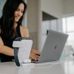 Statie de incarcare 3 in 1 STM ChargeTree Swing, Compatibila MagSafe, Wireless Charging, 15W, USB-C, Alb 7 - lerato.ro