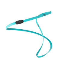 Banda elastica smart STRAFFR Medium, Lungime 2m, Rezistenta 5-15kg, Baterie reincarcabila USB-C, Conectare Bluetooth la aplicatia STRAFFR, Silicon, Cyan